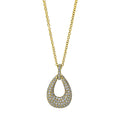 Collier 18 kt GG. mit ZÖ 40 cm + 42.5 cm