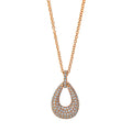 Collier 18 kt RG. mit ZÖ 40 cm + 42.5 cm
