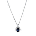 Collier 4er-Krappe 18 kt WG. mit ZÖ 40 cm + 42.5 cm