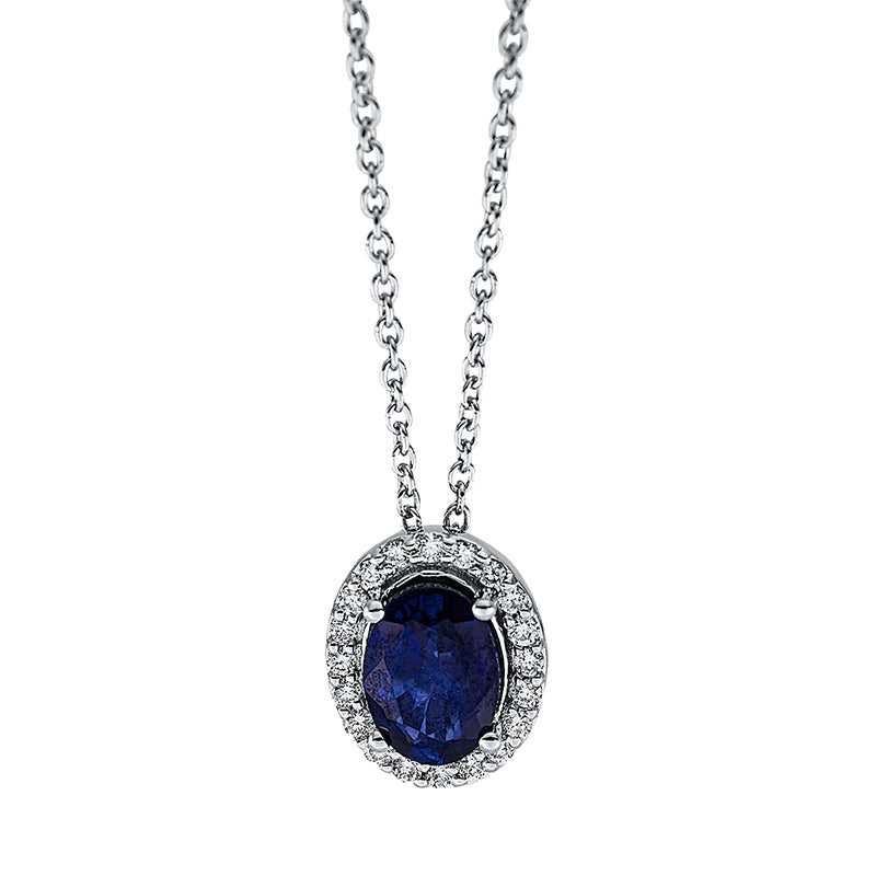 Collier 4er-Krappe 18 kt WG. mit ZÖ 42 cm