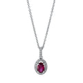 Collier 4er-Krappe 18 kt WG. mit ZÖ 40 cm + 42.5 cm