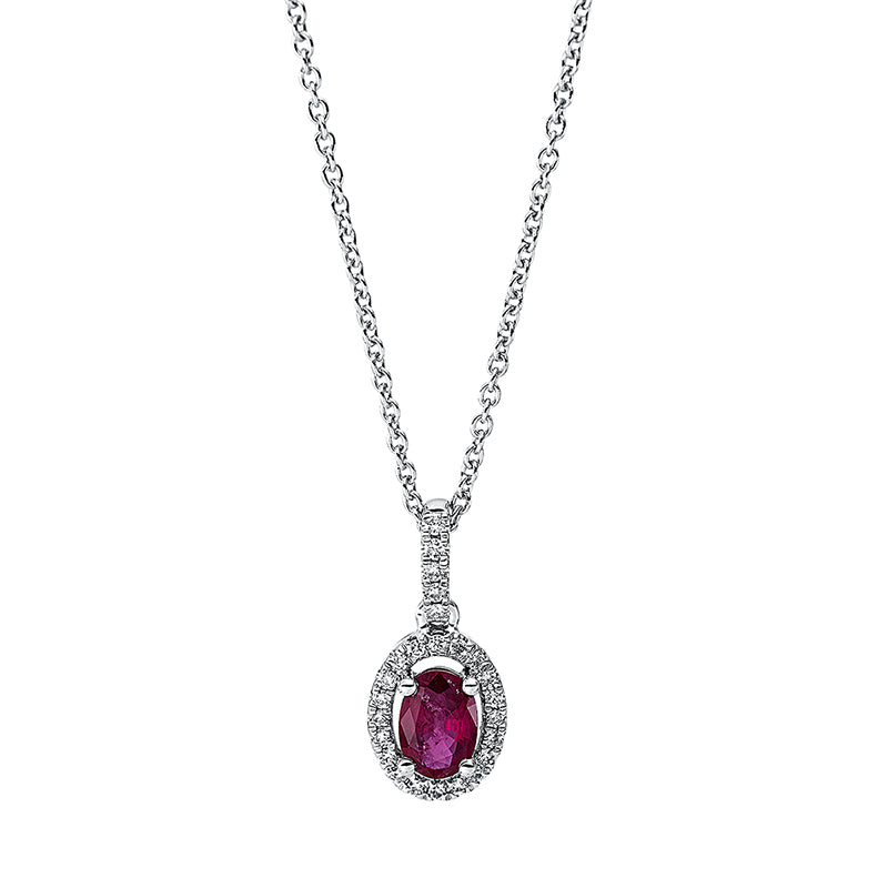 Collier 4er-Krappe 18 kt WG. mit ZÖ 40 cm + 42.5 cm