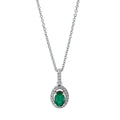 Collier 4er-Krappe 18 kt WG. mit ZÖ 40 cm + 42.5 cm