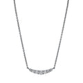 Collier 18 kt WG. mit ZÖ 42 cm