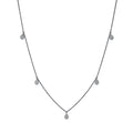 Collier 18 kt WG. mit ZÖ 42 cm