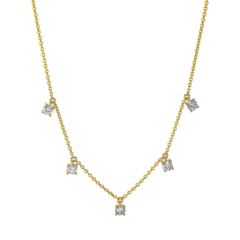 Collier 18 kt GG. mit ZÖ 42 cm