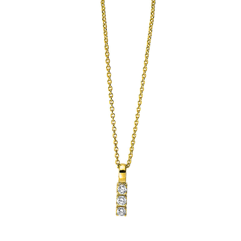 Collier 18 kt GG. mit ZÖ 42 cm