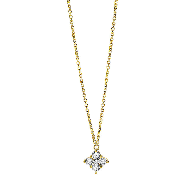 Collier 18 kt GG. mit ZÖ 42 cm