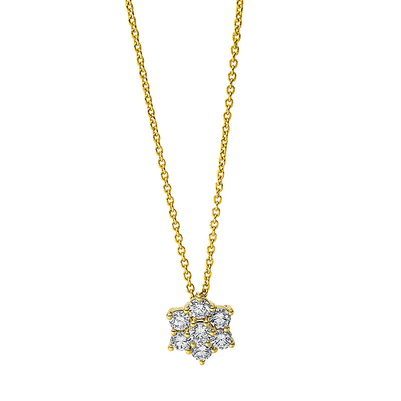 Collier 18 kt GG. mit ZÖ 42 cm