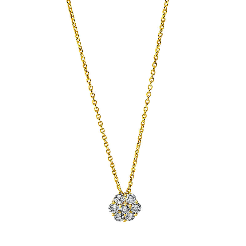 Collier 18 kt GG. mit ZÖ 42 cm