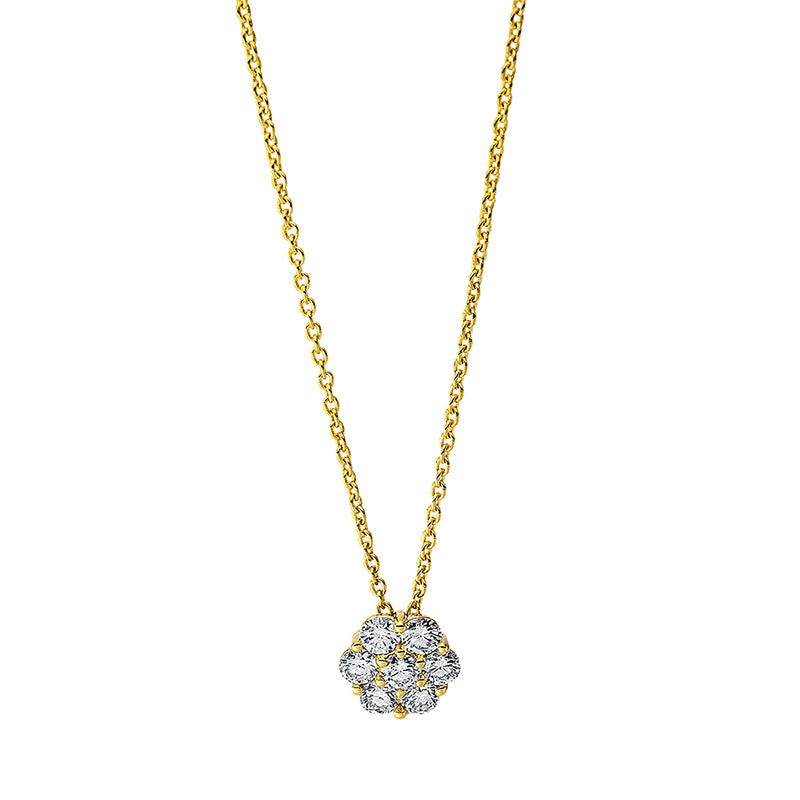 Collier 18 kt GG. mit ZÖ 42 cm