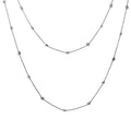 Collier 18 kt WG. inner chain 50 cm