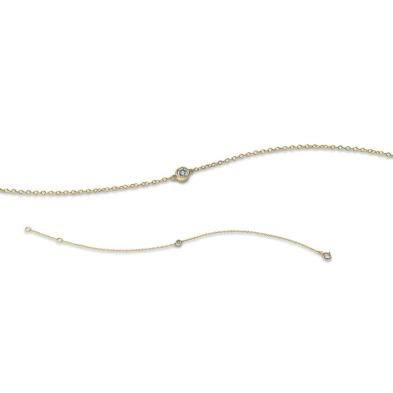 Armband Zarge 14 kt GG. ZÖ 15.5 cm