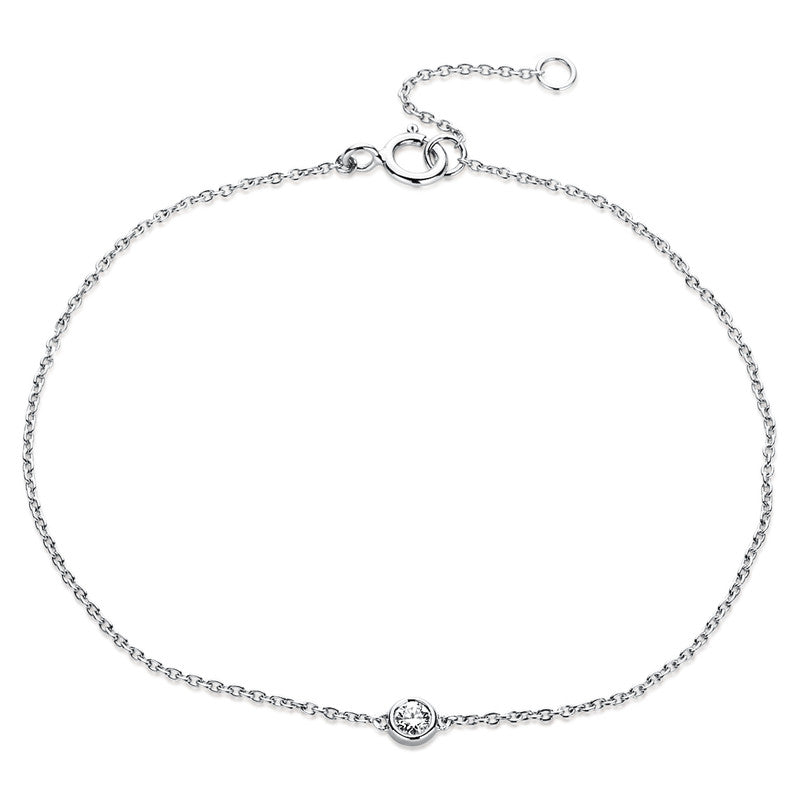 Armband Zarge 14 kt WG. ZÖ 15.5 cm