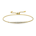 Armband 18 kt GG. Länge variabel