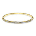 Armband 4er-Krappe 18 kt GG. Flex-Band. variabel