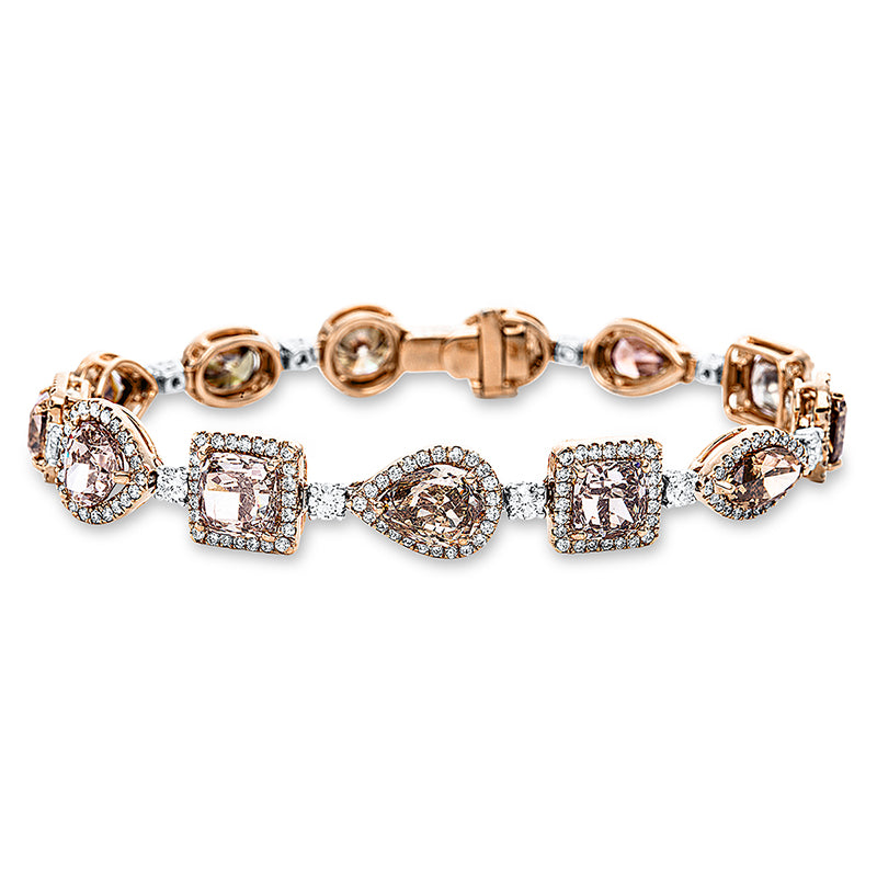Armband 18 kt RG+WG