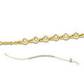 Armband 18 kt GG. mit ZÖ 16 & 17 cm