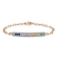 Armband 18 kt RG+WG